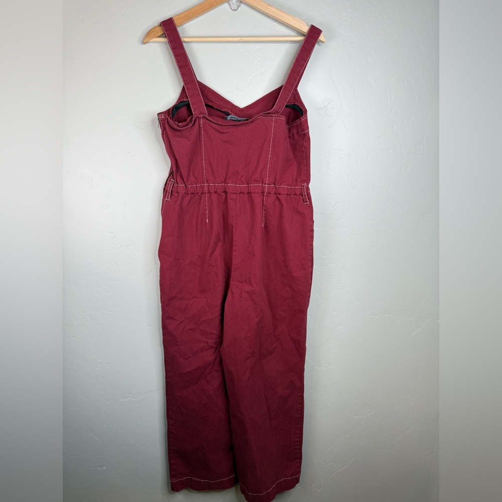 Modcloth A Solid Plan Cropped Jumpsuit Romper Ove… - image 3